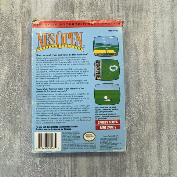 NES Open Tournament Golf (Nintendo NES, 1991) Complete CIB - Picture 15 of 16